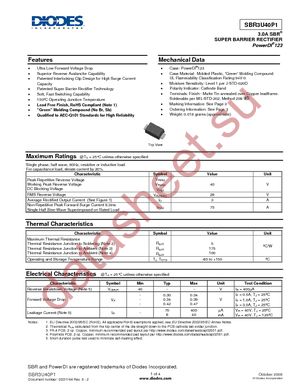 SBR3U40P1-7 datasheet  